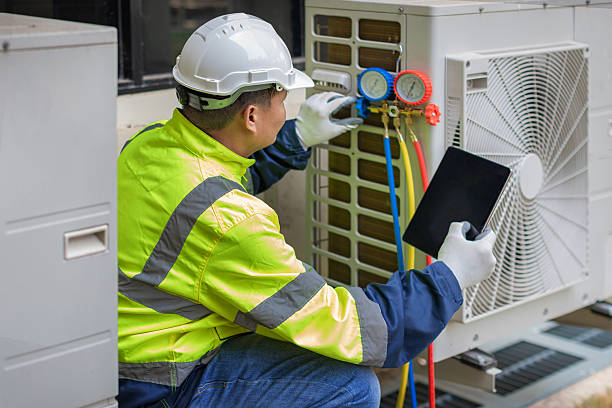 Professional Hvac technician working in Zebulon, NC